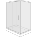 Gleittüre Duscholux Bella Vita 3 Plus