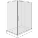 Gleittüre Duscholux Bella Vita 3 Plus