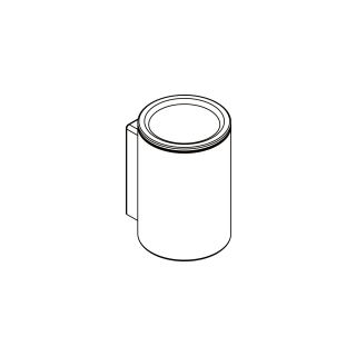 Zahnbecher Axor Universal Circular, glasklar