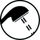 Duschbrause Tabit verchromt 1/2" / 3 STRAHL/JETS...