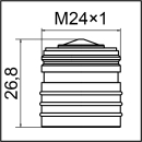 Mini Ecobooster Kunststoff schwarz M24X1 18041090