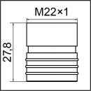 Mini Ecobooster Kunststoff schwarz M22X1 18041190