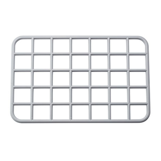 Modell 55 Auflagerost Kunststoff, grau 394 X 254 X 10 MM 45570159