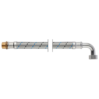 Panzerschlauch DN 20 AG x IG 90° 3/4" X 3/4" 60203070