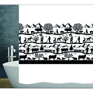 Duschvorhang Textil Swiss Dream 180 X 180 CM / CH 81000233