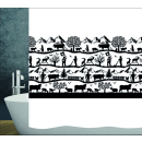 Duschvorhang Textil Swiss Dream 180 X 180 CM / CH 81000233