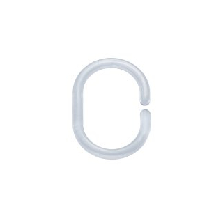 Duschvorhangringe Basic schwarz 6 X 4.2 CM 81500012