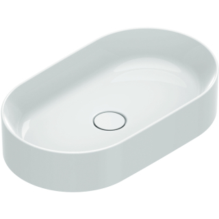 Aufsatzbecken SAPHIR ZERO 600x350mm, o.ÜL, weiss CATAgl+