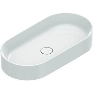 Aufsatzbecken SAPHIR ZERO 700x350mm, o.ÜL, weiss CATAgl+