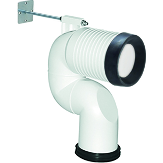 9902.5 Ablaufbogen Laufen zu Duo-WC, Verstellbereich ab 22 cm