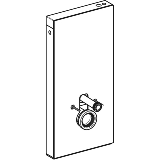 WC-Modul 101 MONOLITH PLUS für Wand-WC, Glass schwarz
