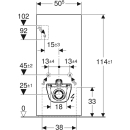 WC-Modul 114 MONOLITH PLUS für Wand-WC, Steinzeug...
