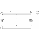 Badetuchstange SMARAGD LIVIO ADESIO B 848 mm, chrom