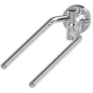 Handtuchhalter 2-arm SMARAGD LIVIO ADESI schwenkbar , Ausladung 372 mm, chrom