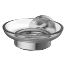 Seifenhalter SMARAGD LIVIO ADESIO Klarglas, chrom