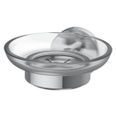 Seifenhalter SMARAGD LIVIO ADESIO Mattglas, chrom