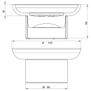 Seifenhalter SMARAGD LIVIO ADESIO Mattglas, Standmodell,...