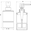 Seifenspender SMARAGD LIVIO ADESIO Mattglas, Standmodell,...