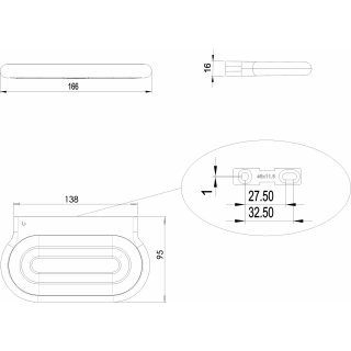 Seifenhalter NIA Tritan Klarglas, unzerbrechlich, chrom