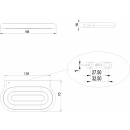 Seifenhalter NIA Tritan Klarglas, unzerbrechlich, chrom
