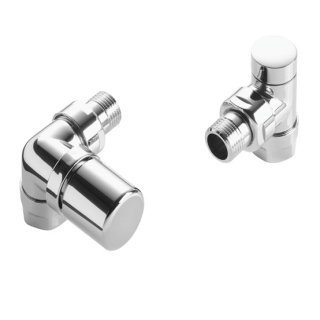 HK-Ventil Set o. Thermostatkopf Typ I Winkeleck links, 1/2AGx3/4KV, chrom