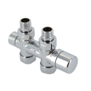 Multiblock Durchgang Typ O 1/2AGx3/4KV, chrom