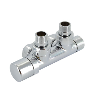 Multiblock Eck, li. Typ Q 1/2AGx3/4KV, messing