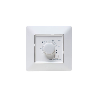 Zeitschalter mit Rahmen für Heizstab IHE, weiss