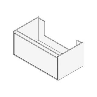 Unterbau GROOVE 90 x 40 x 45-55 cm