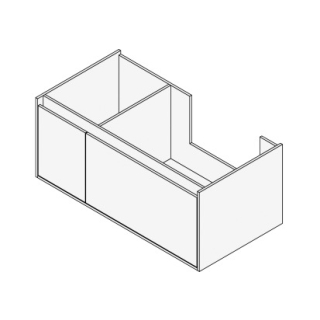 Unterbau GROOVE 100 x 40 x 45-55 cm