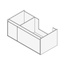 Unterbau GROOVE 100 x 40 x 45-55 cm