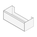 Unterbau GROOVE 120 x 40 x 45-55 cm
