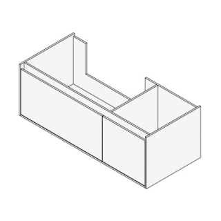 Unterbau GROOVE 120 x 40 x 45-55 cm