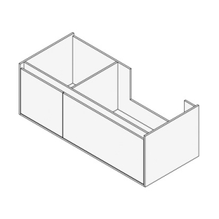 Unterbau GROOVE 120 x 40 x 45-55 cm