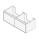 Unterbau GROOVE 120 x 40 x 45-55 cm