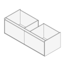 Unterbau GROOVE 130 x 40 x 45-55 cm