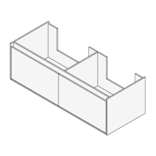 Unterbau GROOVE 130 x 40 x 45-55 cm