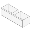 Unterbau GROOVE 150 x 40 x 45-55 cm
