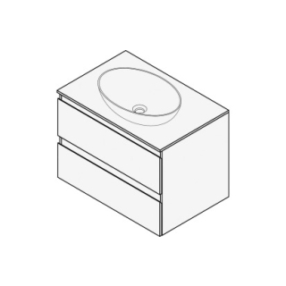 Unterbau FOGO 70 x 50 x 45-55 cm