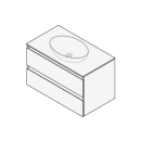 Unterbau FOGO 80 x 50 x 45-55 cm