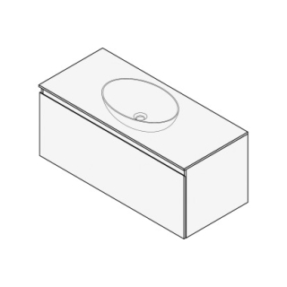 Unterbau FOGO 100 x 45 x 45-55 cm