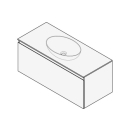 Unterbau FOGO 100 x 45 x 45-55 cm