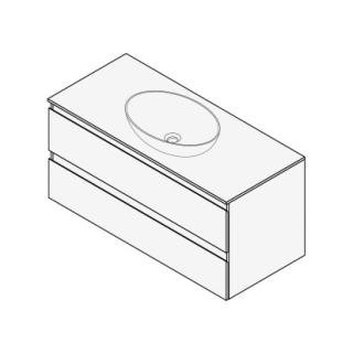 Unterbau FOGO 100 x 50 x 45-55 cm