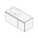 Unterbau FOGO 100 x 45 x 45-55 cm