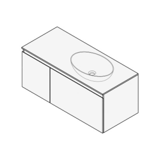 Unterbau FOGO 100 x 45 x 45-55 cm