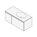 Unterbau FOGO 100 x 45 x 45-55 cm