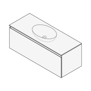 Unterbau FOGO 120 x 45 x 45-55 cm