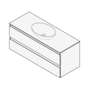 Unterbau FOGO 120 x 50 x 45-55 cm