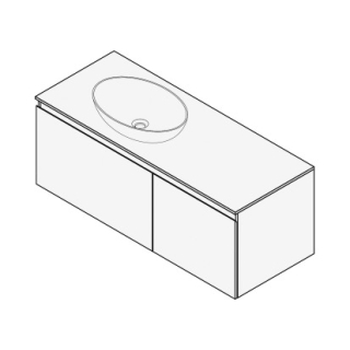 Unterbau FOGO 120 x 45 x 45-55 cm