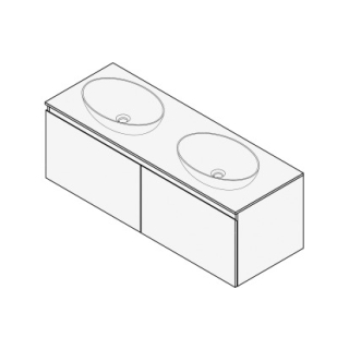Unterbau FOGO 130 x 45 x 45-55 cm